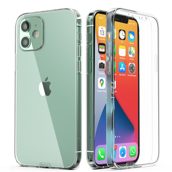 Apple iPhone 12 / 12 Pro TPU 360 Grad Case ohne Punkte Urcover