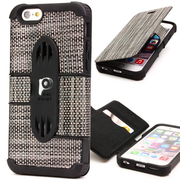 Urcover® Handy Schutz Klapp Hülle für Apple iPhone 6 / 6s Flip Case Cover Wallet Tasche