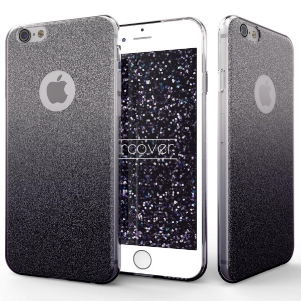 Apple iPhone 6 Plus / 6s Plus Soft Glitzer 2 farbig Schutz Hülle Gel Silikon