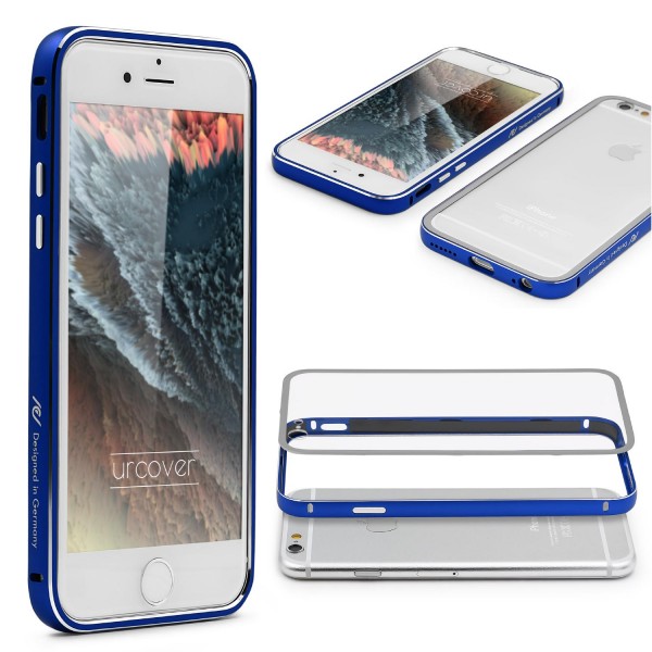 Urcover® iPhone 6 / 6s Alu Bumper Handy Schutz Hülle Hard Case Cover Tasche