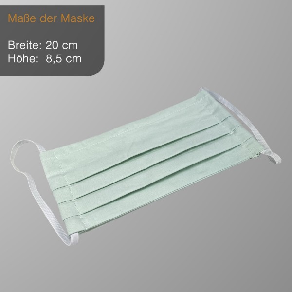 Gesichtsbedeckung für Nase und Mund - waschbar - 100 % Baumwolle - Mundschutz - Made in Deutschland