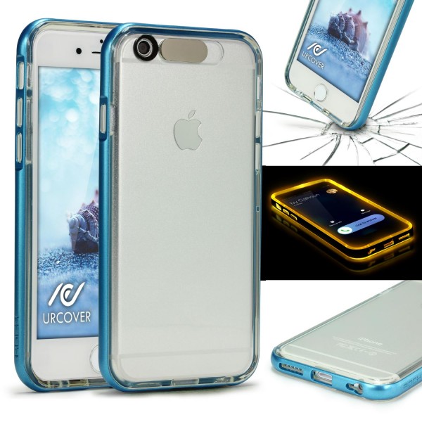 Urcover Apple iPhone 6 Plus / 6s Plus Schutz Hülle mit Flash-Funktion Case Cover