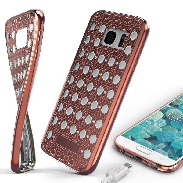 Urcover® Samsung Galaxy S7 Silikon Back Case Oriental Cover Schutzhülle TPU Etui