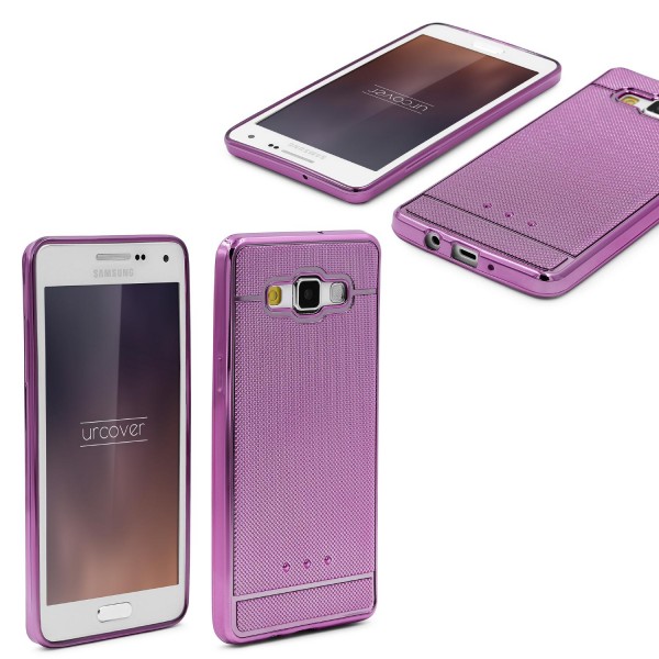 Urcover® Samsung Galaxy A5 (2015) Schutz Hülle Metall Optik Silikon Soft Case