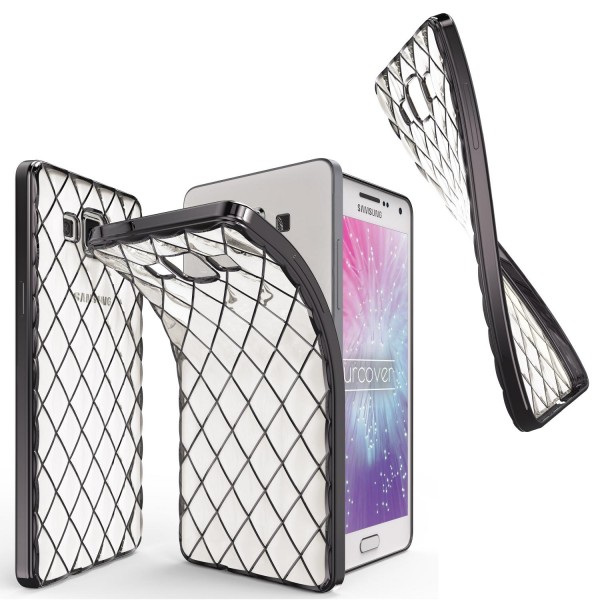 Urcover® Samsung Galaxy A5 (2015) Schutz Hülle Quilted Diamond Design Case Cover