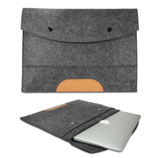 Urcover® Universal 12 Zoll Laptop Tasche Smart Case Cover Sleeve Grau/Beach