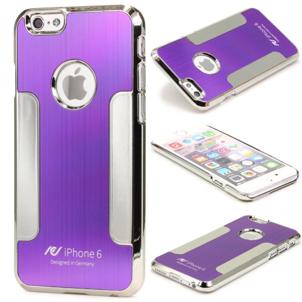 Urcover® Apple iPhone 6 Plus / 6s Plus Schutz Hülle Aluminium Case Cover Chrom