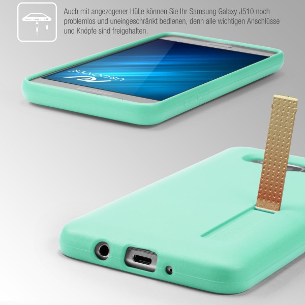 Urcover® Samsung Galaxy J5 (2016) Schutz Hülle mit Standfunktion Soft Case Cover