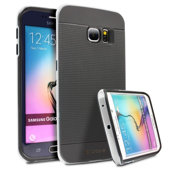 Samsung Galaxy S6 Edge Case Slim Handy Schutz Hülle Case Cover Hybrid Tasche