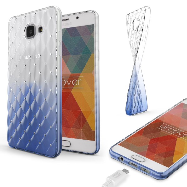Samsung Galaxy A5 (2016) Luxus TPU Handy Hülle Schutz Cover Glitzer Diamant Case
