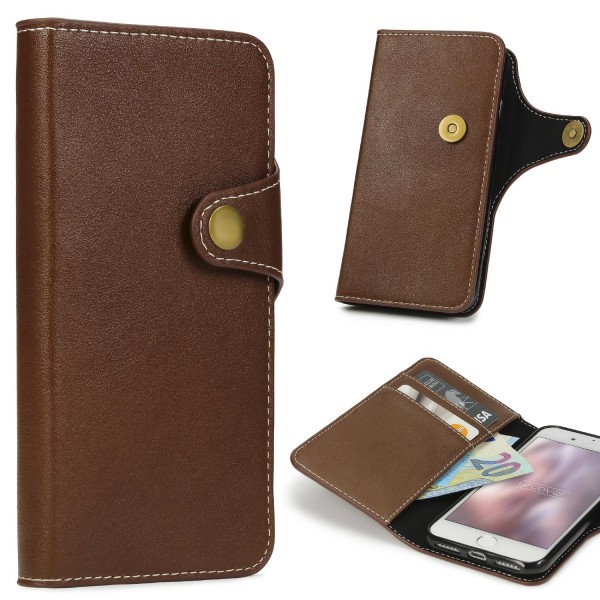 Urcover® Apple iPhone 7 Deluxe Flip Wallet Cover Handy Schutz Hülle Kartenfächer