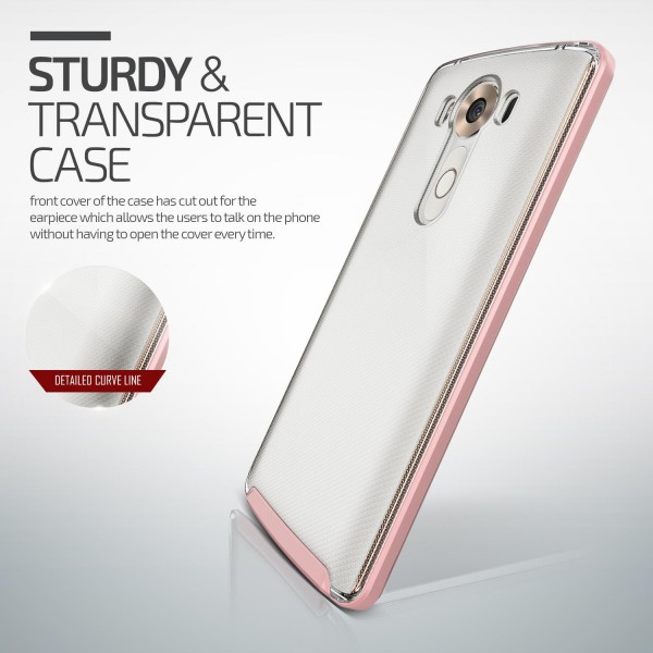 LG V10 Handy Schutz Hülle Case Crystal Bumper Slim Schale Cover Kameraschutz