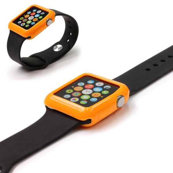 Urcover® Apple Watch 42mm Schutzhülle Silikon TPU Smart Watch Case Cover Silikon