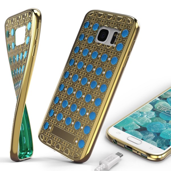 Urcover® Samsung Galaxy S7 Silikon Back Case Oriental Cover Schutzhülle TPU Etui
