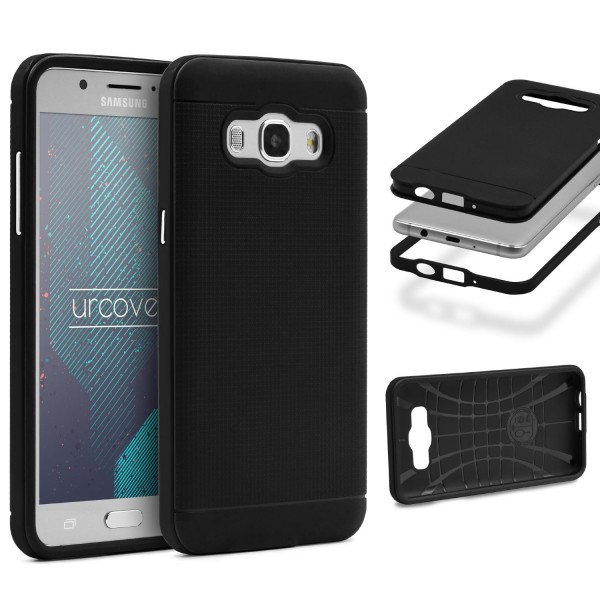 Samsung Galaxy J1 (2016) Schutz Hülle Carbon Style Karbon Optik TPU Case Cover