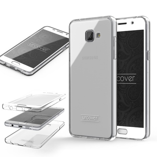 Urcover Samsung Galaxy A7 (2016) Touch Case 3.0 Soft Edition berühmt durch Galileo Rundum 360° Crystal Clear Schutzhülle ohne Punktmatrix