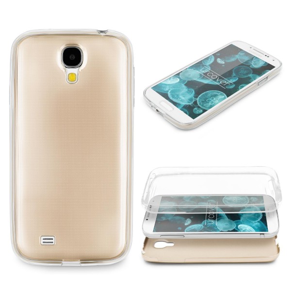 Samsung Galaxy S4 360 GRAD RUNDUM SCHUTZ Metalloptik TPU Slim Hülle Cover Case