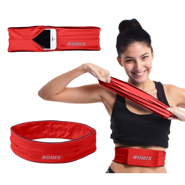 Urcover® Größe L Spandex elastischer Sport Lauf Gürtel mit Tasche Fitness Yoga
