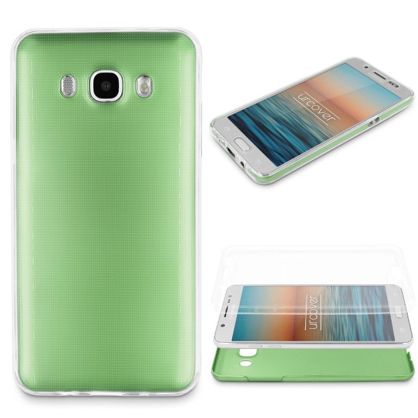 Samsung Galaxy J7 (2015) 360 GRAD RUNDUM SCHUTZ Metalloptik TPU Hülle Cover Case