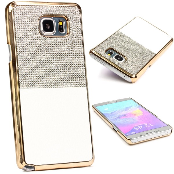 Urcover® Samsung Galaxy Note 5 Schutz Hülle Glitzer Bling Back Case Cover Strass