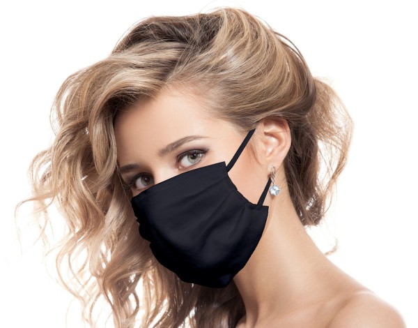 Gesichtsbedeckung für Nase und Mund - waschbar - 100 % Baumwolle - Mundschutz - Made in Europa