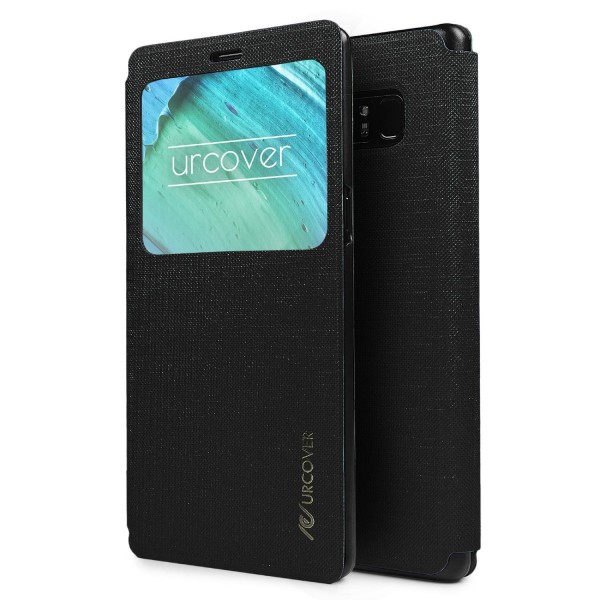 Samsung Galaxy Note 8 View Case Schutz Hülle Wallet Cover Etui Tasche Struktu