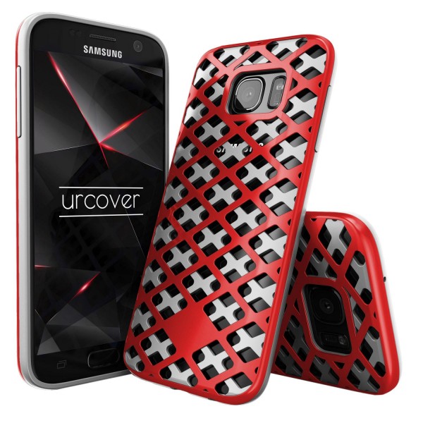 Urcover® Samsung Galaxy S7 Handy-Hülle 2-teilig [PC/TPU] Dual Layer Cover
