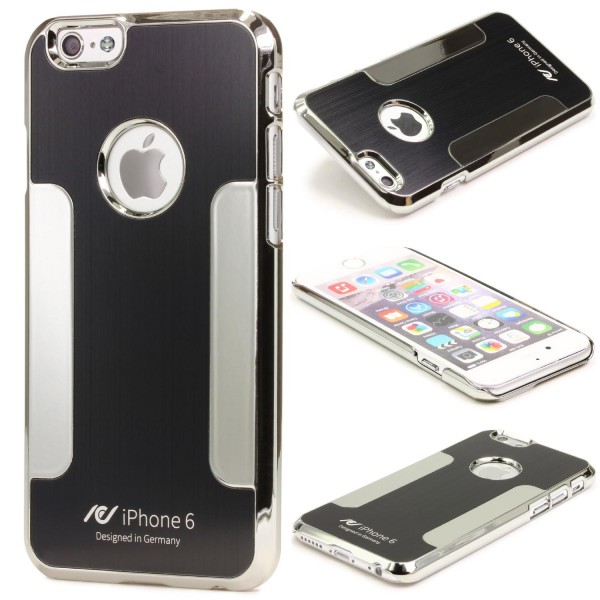 Urcover® Apple iPhone 6 Plus / 6s Plus Schutz Hülle Aluminium Case Cover Chrom