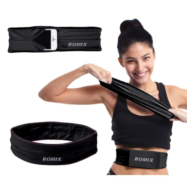 Urcover® Größe S Spandex elastischer Sport Lauf Gürtel mit Tasche Fitness Yoga
