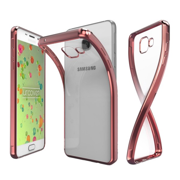 Samsung Galaxy A3 (2016) Hülle Spiegelrand klar Slim Cover Tasche Back Case Etui