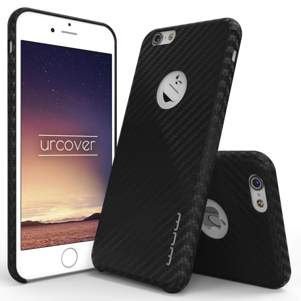 Urcover® Apple iPhone 6 / 6s Handy Schutz Hülle in Carbon Optik Back Case Cover