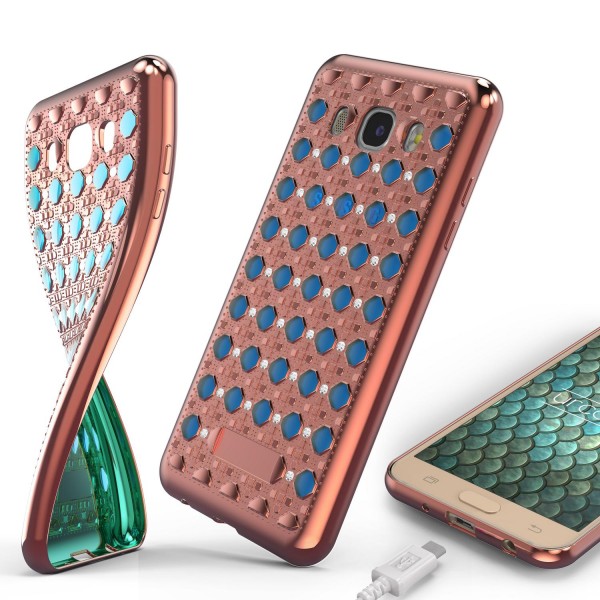 Urcover® Samsung Galaxy J7 (2016) Silikon Back Case Oriental Cover Schutzhülle