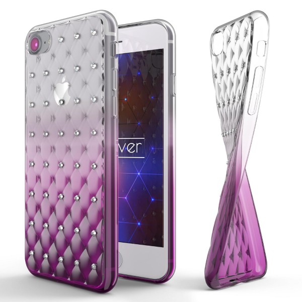 Apple iPhone 7 Luxus TPU Handy Hülle Schutz Cover Glitzer Diamant Schale Case