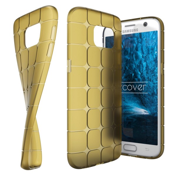Urcover® Samsung Galaxy S7 TPU Chocolate Back Case klar Schutz Hülle Cover