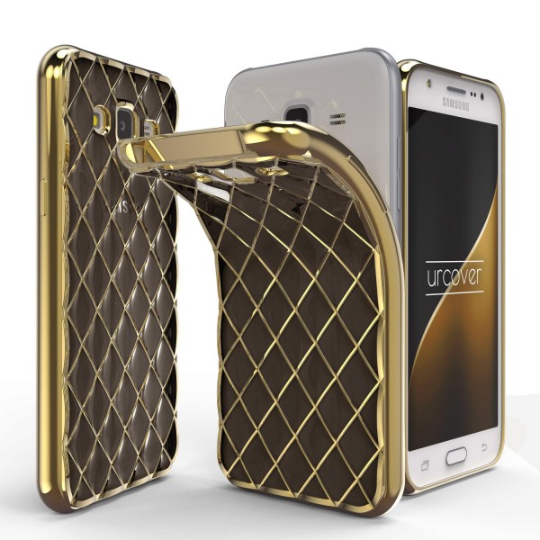 Urcover® Samsung Galaxy J5 (2015) Schutz Hülle Quilted Diamond Design Case Cover
