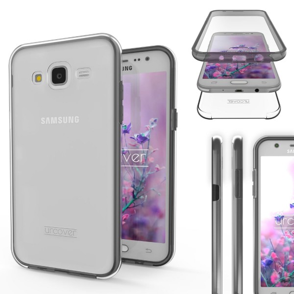 Urcover Samsung Galaxy J7 (2015) Touch Case 2.0 Hard Edition berühmt durch Galileo Rundum 360° Crystal Clear Schutzhülle