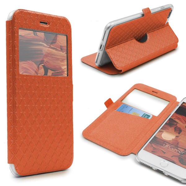 Apple iPhone 7 Plus Sichtfenster Wallet Handy Schutz Hülle View Cover Flip Case