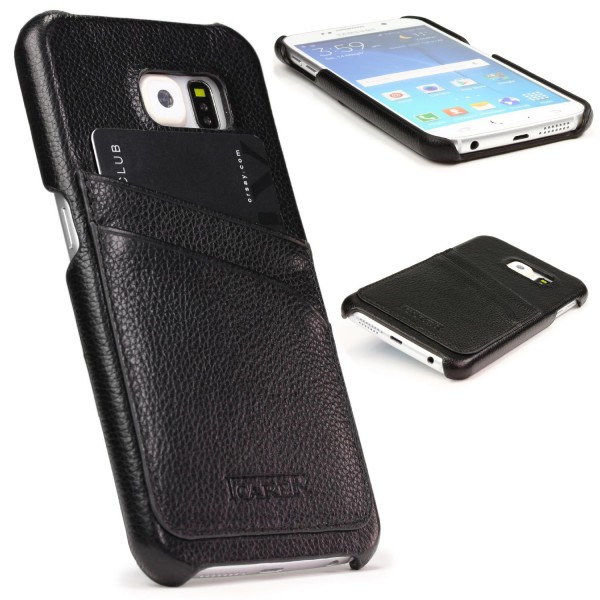 iCarer Handy Schutz Hülle für Samsung Galaxy S6 Case Cover Wallet mit Kartenfach