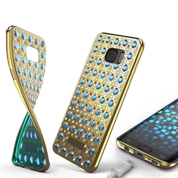 Urcover® Samsung Galaxy S7 Edge Silikon Back Case Oriental Cover Schutzhülle