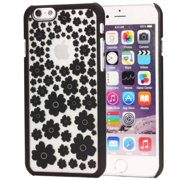 Urcover® Handy Schutz Hülle für iPhone 6 / 6s Blumenmuster Soft Case Cover Tasche