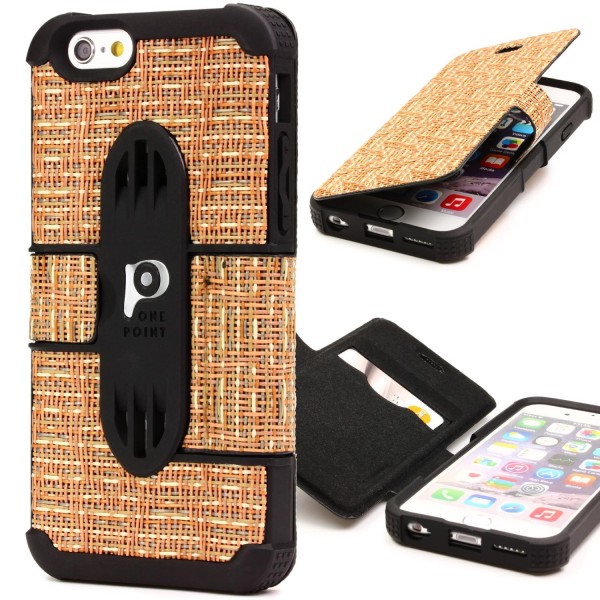 Urcover® Handy Schutz Klapp Hülle für Apple iPhone 6 / 6s Flip Case Cover Wallet Tasche