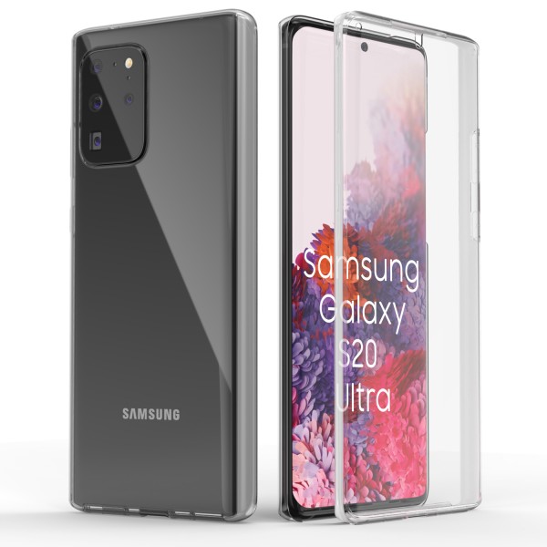 Samsung Galaxy S20 Ultra TPU 360 Grad Case TPU Hardcover backsides + Colorful Bumper Urcover