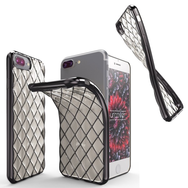 Urcover® Apple iPhone 7 Plus Schutz Hülle Quilted Diamond Design Case Cover