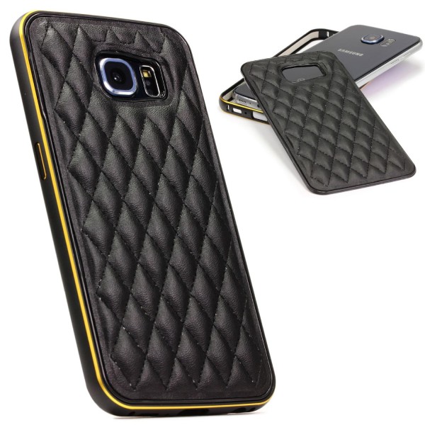 Urcover® Handy Schutz Hülle Samsung Galaxy S6 Case Quilted Diamand Cover Etui
