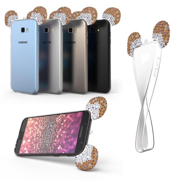 Samsung Galaxy A5 (2017) Maus Strass Ohren Bling Ear Schutz Hülle Glitzer Cover