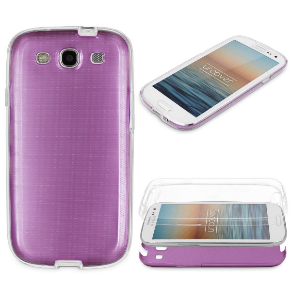 Samsung Galaxy S3 360 GRAD RUNDUM SCHUTZ Metalloptik TPU Hülle Cover Case