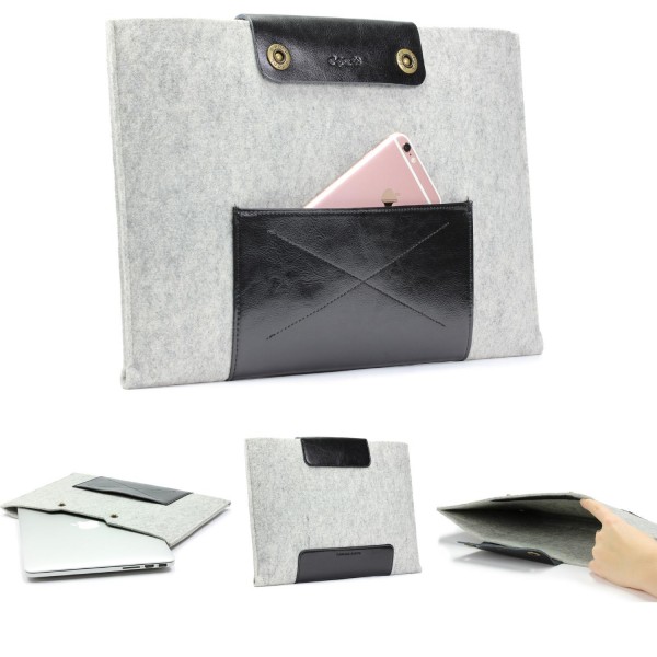Urcover® Handmade Filz Mac-Book Laptop Tasche 15,4 Zoll Sleeve Hülle
