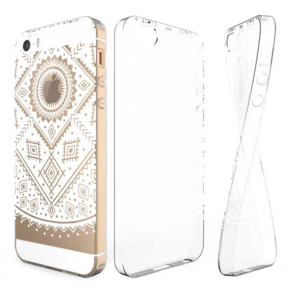 Urcover® Apple iPhone 5 / 5s / SE (1. Gen. 2016) Schutz Hülle Case Cover Tasche Silikon Soft