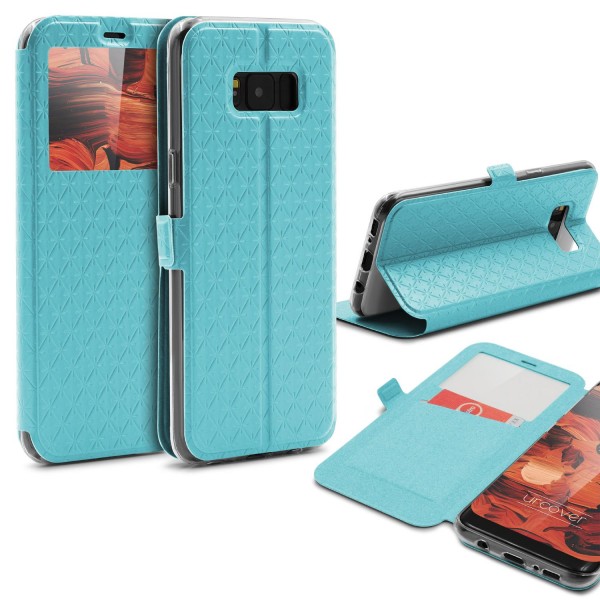 Samsung Galaxy S8 Plus Sichtfenster Wallet Schutzhülle View Cover Flip Case Etui