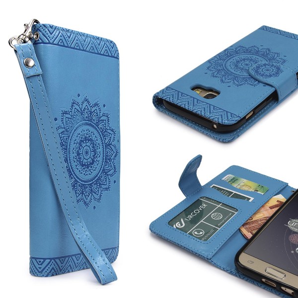 Samsung Galaxy A3 (2017) Wallet Klapp Schutz Hülle Stand Flip Case Cover Etui